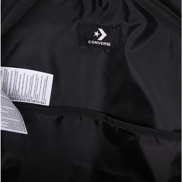 Converse Black Speed 2 Unisex Black Polyester Backpack One Size | NEW/NWT!!🖤✔️ - Picture 12 of 16